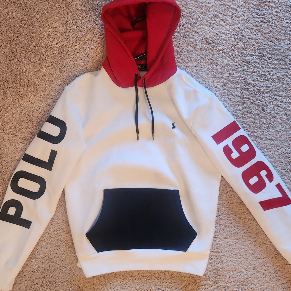 Ralph Laurent Polo Hoodie With Hood Size Small - Picture 1 of 8
